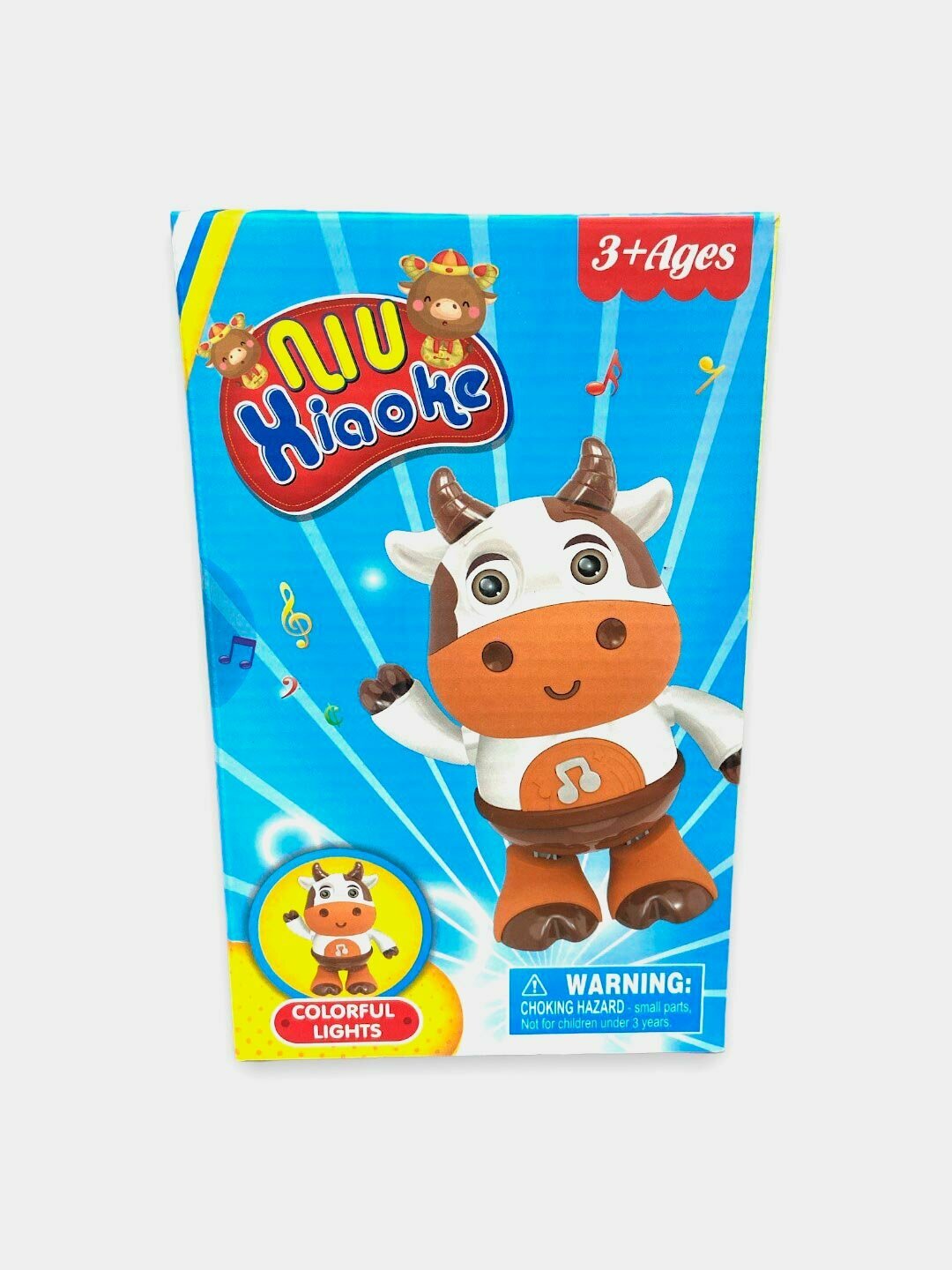 Танцующая корова игрушка, Поет и светится, Для детей от 3 лет, Развивающая моторику Код. 03118