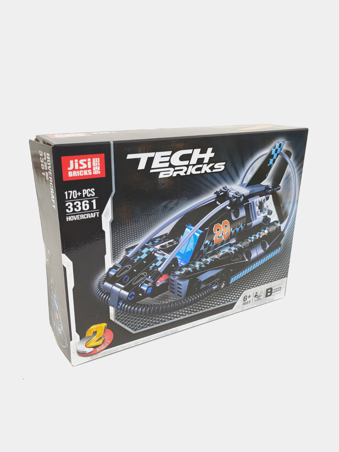 Конструктор Jisi Bricks Hovercraft 2 в 1, 170+ деталей, от 6 лет, развивающая игрушка Код. 10235
