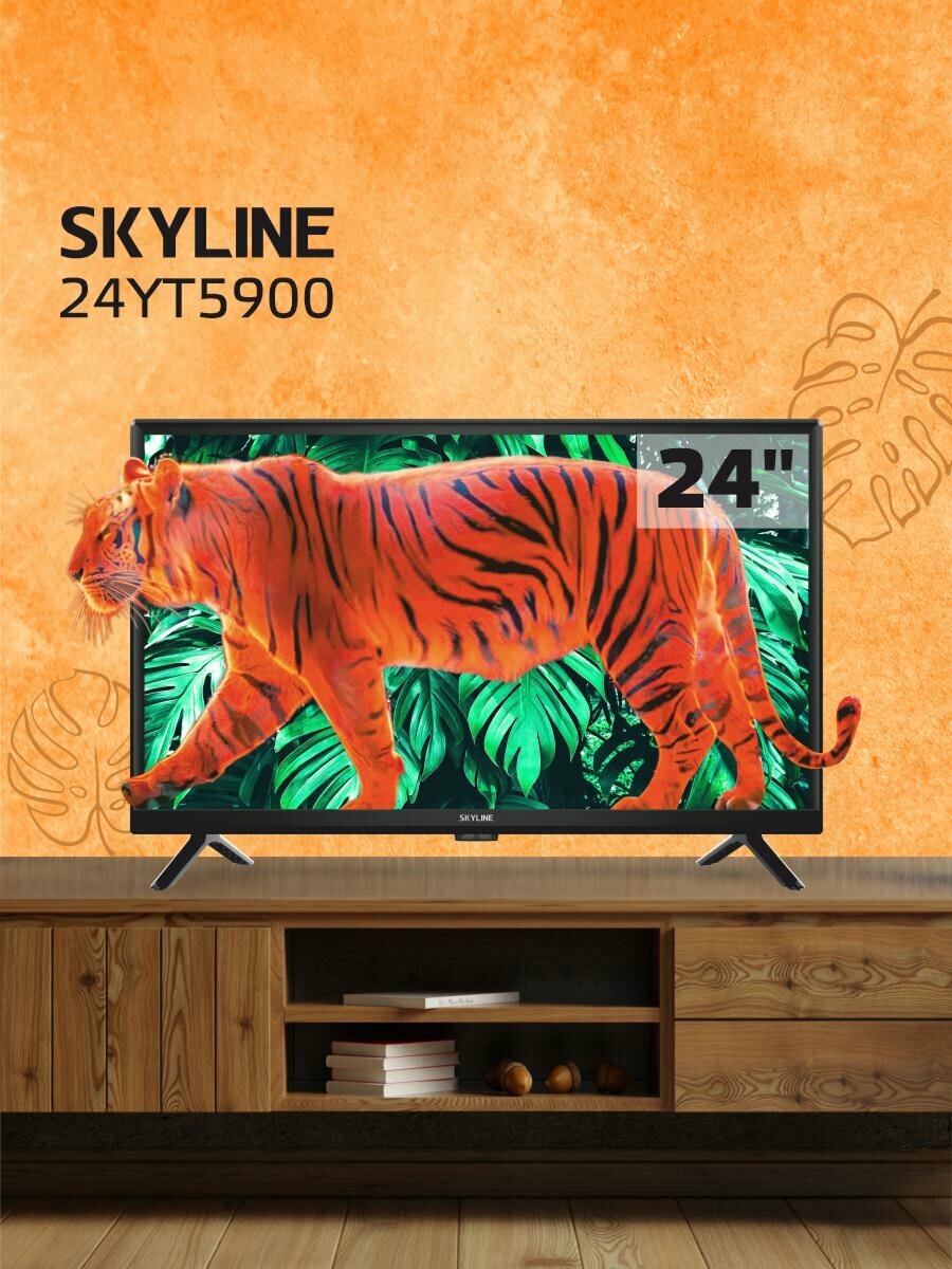 Skyline Телевизор 24YT5900 диагональ 24 дюйма, Direct LED, HD Ready, 60 Гц черный