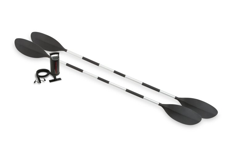 Надувная байдарка Intex Explorer K2 68307, двухместная, желтый/серый — фото 1