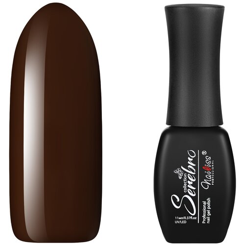Serebro гель-лак для ногтей Классическая коллекция, 11 мл, 147/1 горький шоколад