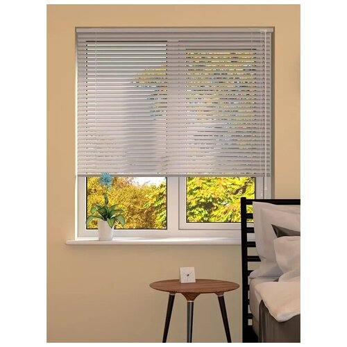 Жалюзи 140х155 горизонтальные ED HOME белые пластиковые /окно/шторы на окна/штора