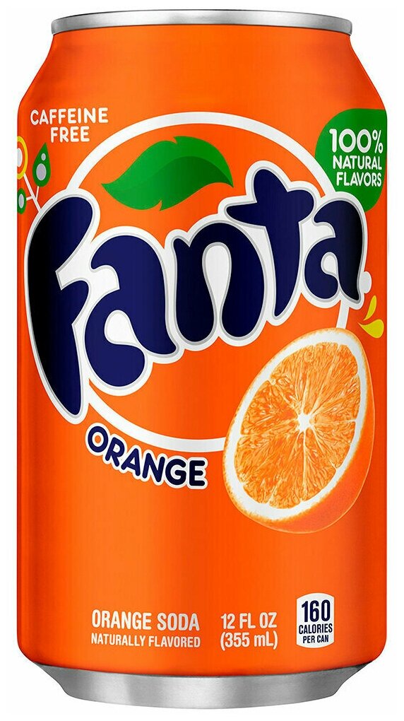 Газированный напиток Fanta Orange 12 шт по 0,355 л (США) - фотография № 3
