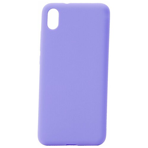 фото Чехол на xiaomi redmi 7a kruche silicone plain lilac purple кruче