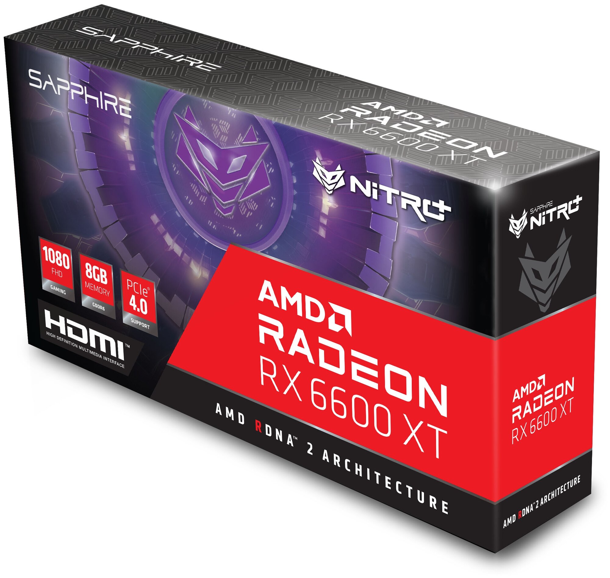 Видеокарта SAPPHIRE AMD Radeon RX 6600XT , RX 6600XT Gaming OC NITRO+, 8ГБ, GDDR6, OC, LHR, Ret - фото №4