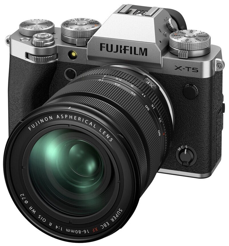 Беззеркальный фотоаппарат Fujifilm X-T5 Kit XF 16-80mm серебристый