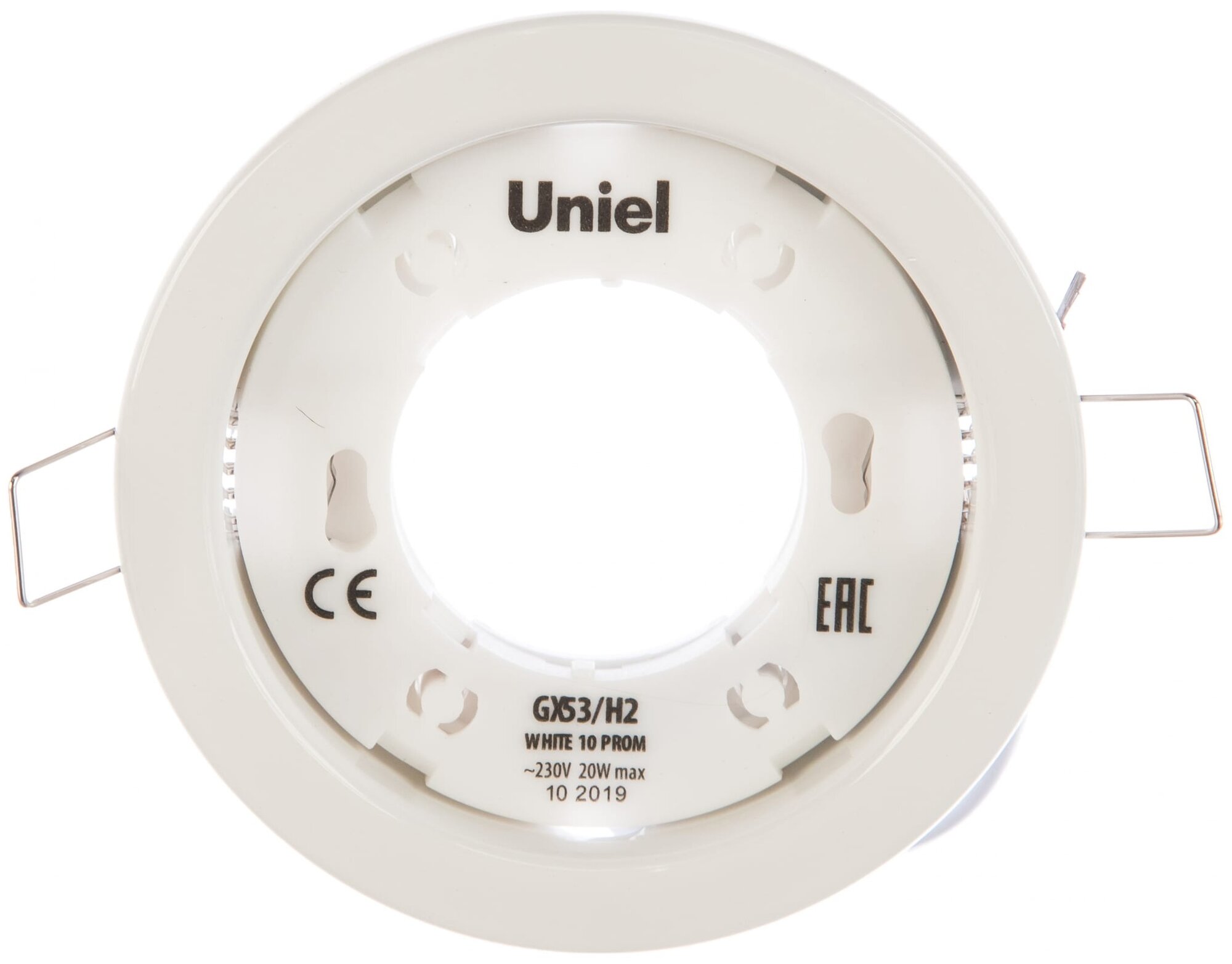 Спот Uniel GX53/H2 White 10 Prom (UL-00005051), GX53, 20 Вт, цвет арматуры: белый, цвет плафона: белый