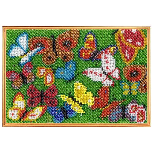 Набор для вышивания вышивальная мозаика арт. 153МН Панно Бабочка 13,5х20см
