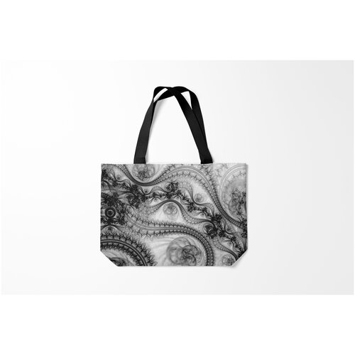 фото Сумка-шоппер / 46х35 см / популярные иллюстрации / текстуры spilled ink texture burnettie