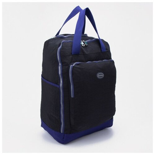 фото Сумка дорожная на молнии, отдел для обуви, наружный карман, цвет чёрный qwen