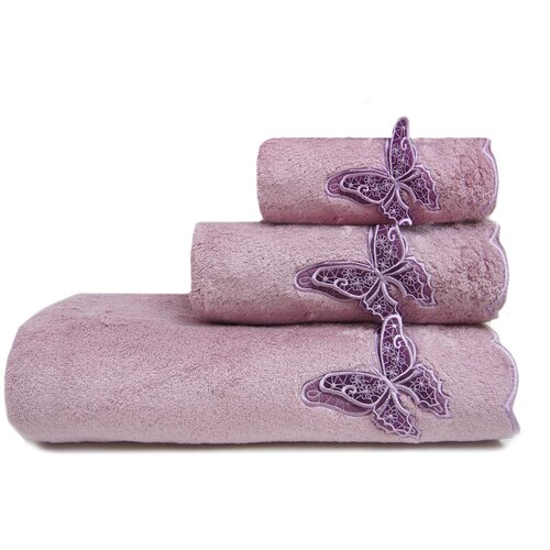 фото Tana home collection полотенце shado цвет: сиреневый (30х50 см) br41997