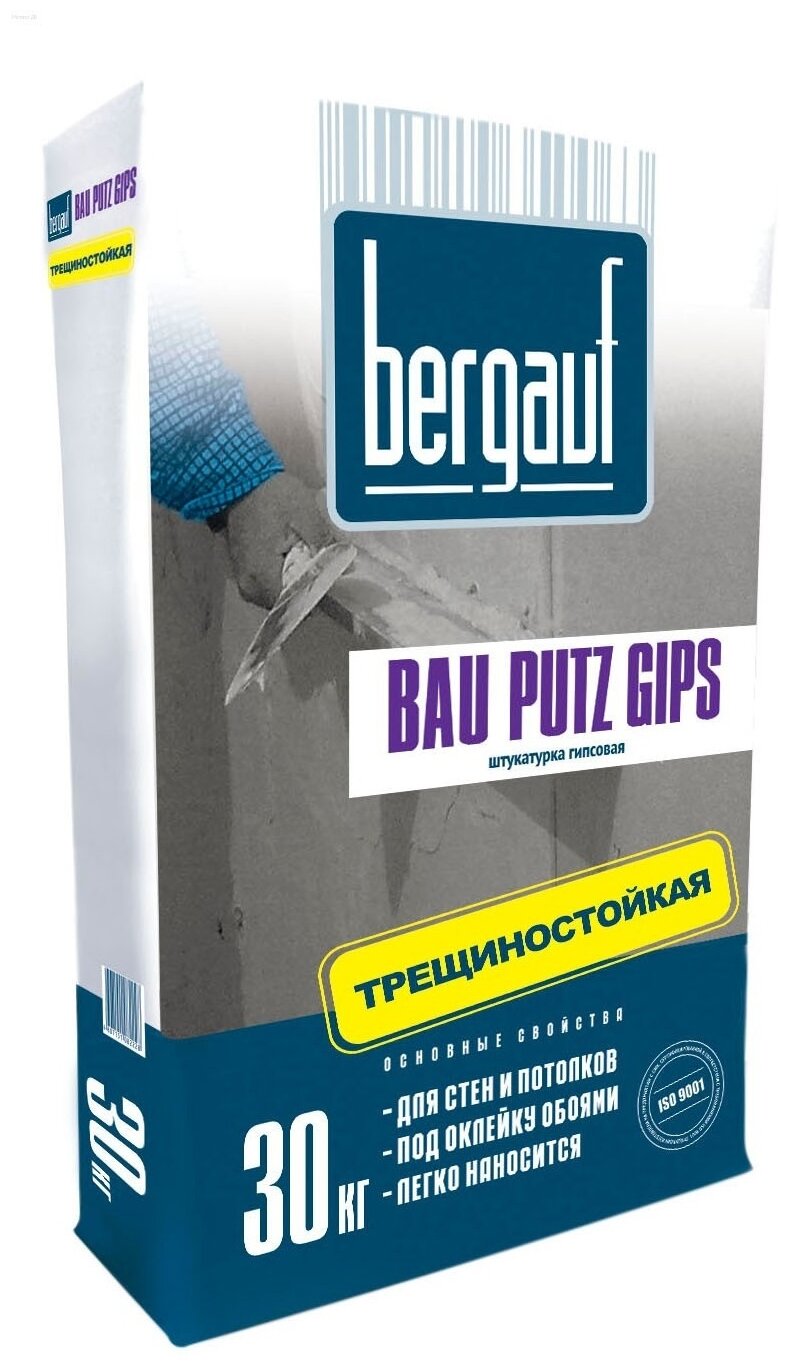 Штукатурка Bergauf Bau Putz Gips гипсовая, 30кг - фотография № 1