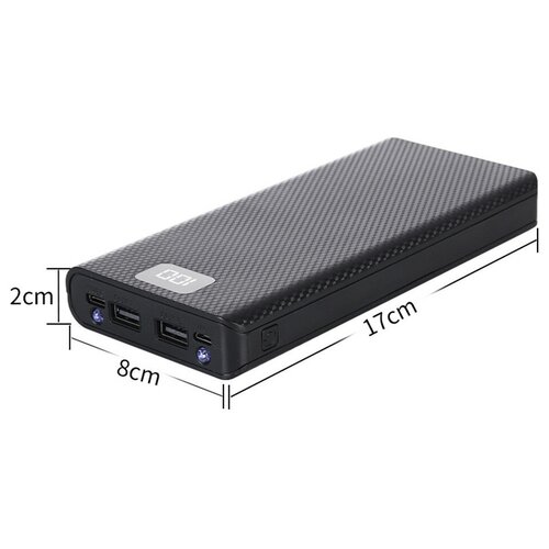 Внешний powerbank без аккумуляторов с двумя портами USB 5В 818650 81600₽