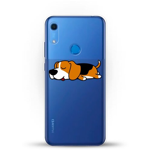 фото Силиконовый чехол уставший бигль на huawei y6s andy & paul