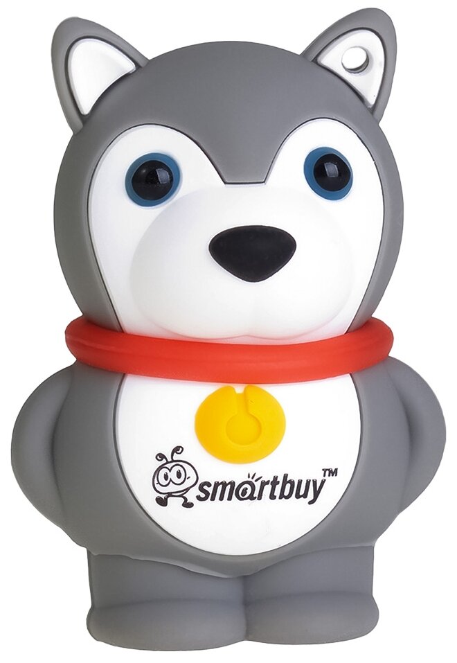 Флешка SmartBuy Wild Series Dog 16 GB, серый