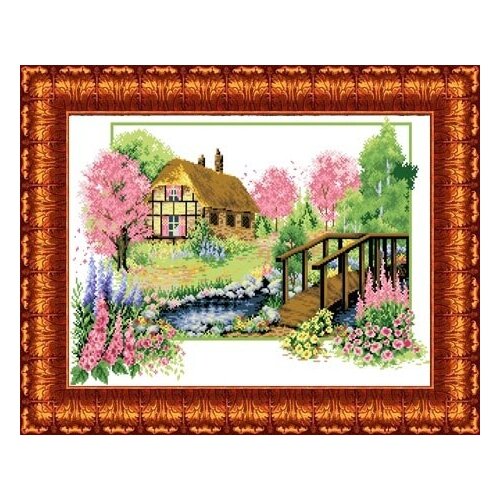 фото Набор для вышивки каролинка арт. кткн-118 весеннее цветение 32х47 см