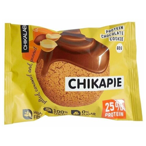 Печенье Chikalab Chikapie, 60 г, 14 мл, арахис шоколад chikalab chikapie 60 г кокос