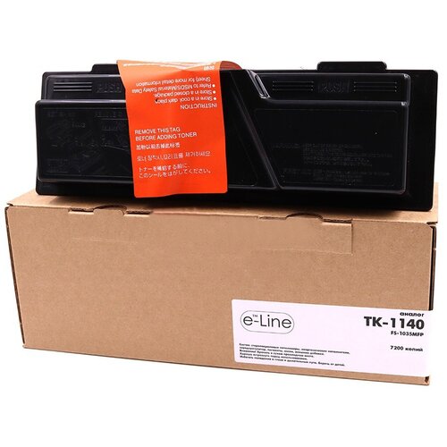 Тонер-картридж булат e-Line TK-1140, черный, для лазерного принтера, совместимый тонер картридж для kyocera ecosys m2035dn m2535dn fs 1035mfp fs 1135mfp tk 1140 7200 страниц uniton