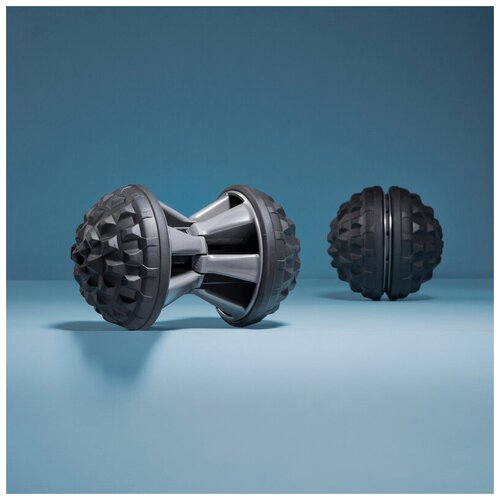 фото Мяч массажный 2 в 1, простой и двойной aptonia черный/серый графит x декатлон decathlon