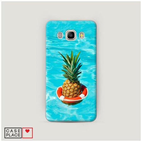 фото Чехол пластиковый samsung galaxy j7 2016 ананас в бассейне case place