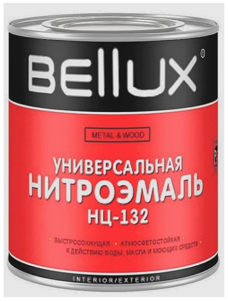 Эмаль универсальная Bellux НЦ-132 черная 17 кг.