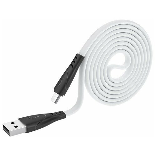 Дата-кабель Hoco X42 USB-MicroUSB, 1 м, белый usb кабель hoco x40 для зарядки передачи данных microusb 2 4а 1 метр tpe белый
