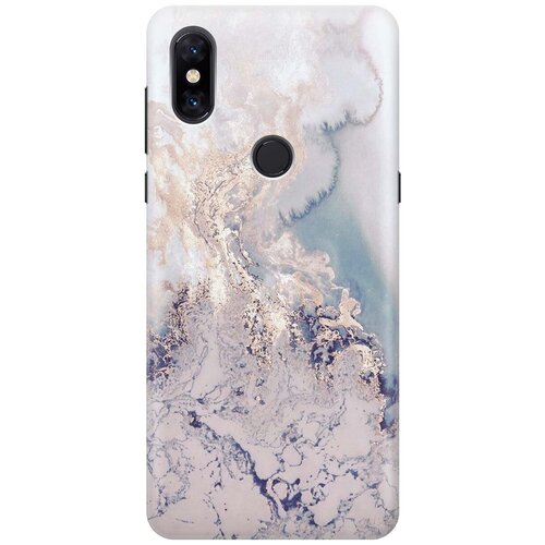 фото Re:pa накладка transparent для xiaomi mi mix 3 с принтом "мраморная волна"