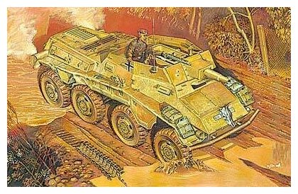 Roden Сборная модель Rod707 Бронетранспортер Sd. Kfz.234/3 , 1/72