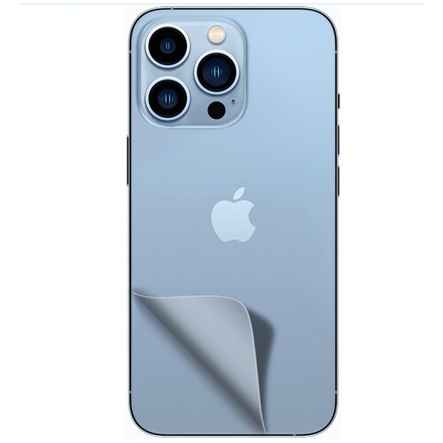 Пленка защитная гидрогелевая Krutoff для iPhone 13 Pro задняя сторона (матовая) пленка защитная гидрогелевая krutoff для iphone 13 pro задняя сторона кожа черная