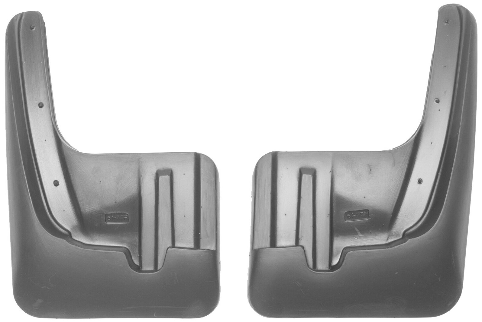 Брызговики Norplast для Nissan Tiida в кузове С13, передние, Черные, 2015- арт. NPL-Br-61-77F