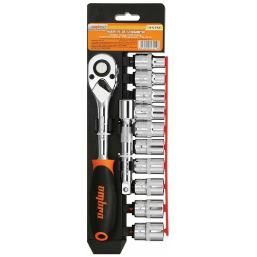 фото Набор головок ombra с трещеткой 1/2 12 предметов