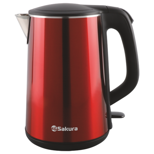 Чайник Sakura SA-2156, красный металлик/черный чайник sakura sa 2134 красный металлик черный