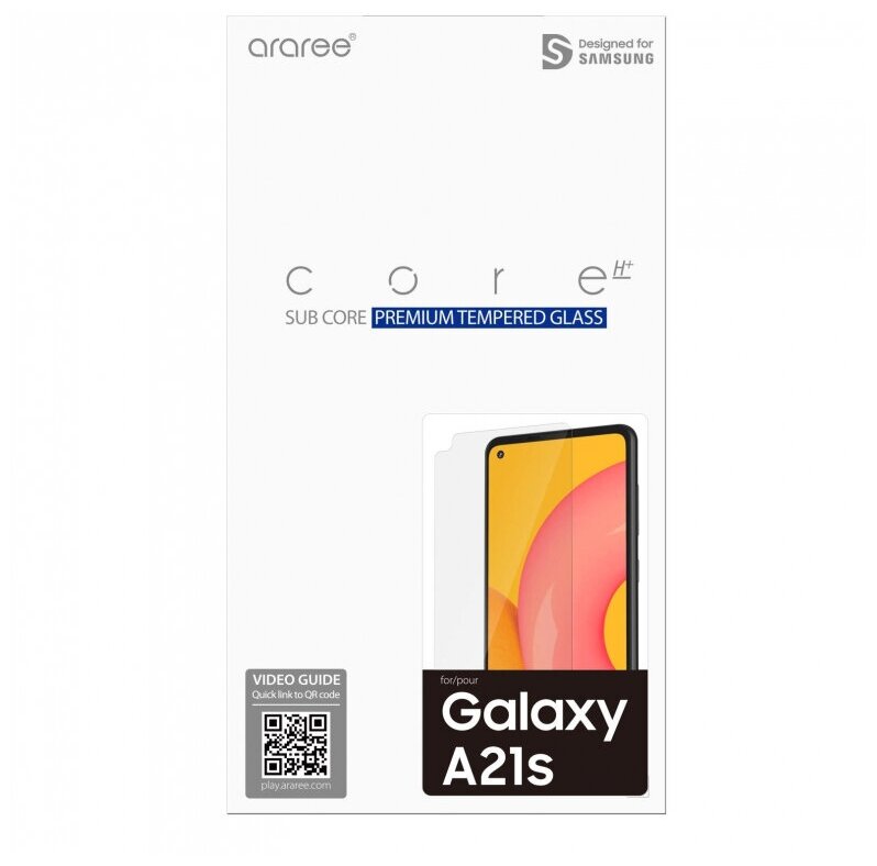 Защитное стекло для экрана SAMSUNG araree by KDLAB для Samsung Galaxy A21s, прозрачная, 1 шт [gp-tta217kdatr] - фото №6