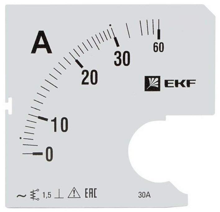 Шкала сменная для A961 30/5А-1.5 PROxima EKF s-a961-30 1шт