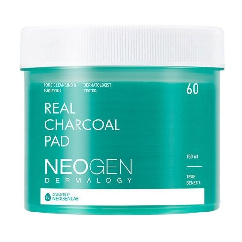 Очищающие пэды с древесным углём Neogen Dermalogy Real Charcoal Pad