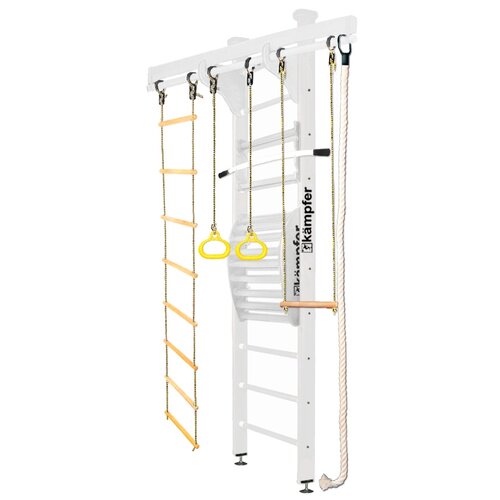 Спортивно-игровой комплекс Kampfer Wooden Ladder Maxi Wall 2.67м, жемчужный/белый