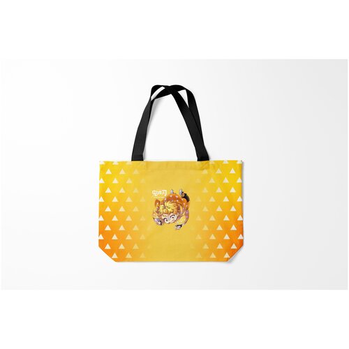 фото Сумка-шоппер / 46х35 см / аниме / клинок рассекающий демонов зеницу агацума kimetsu no yaiba burnettie