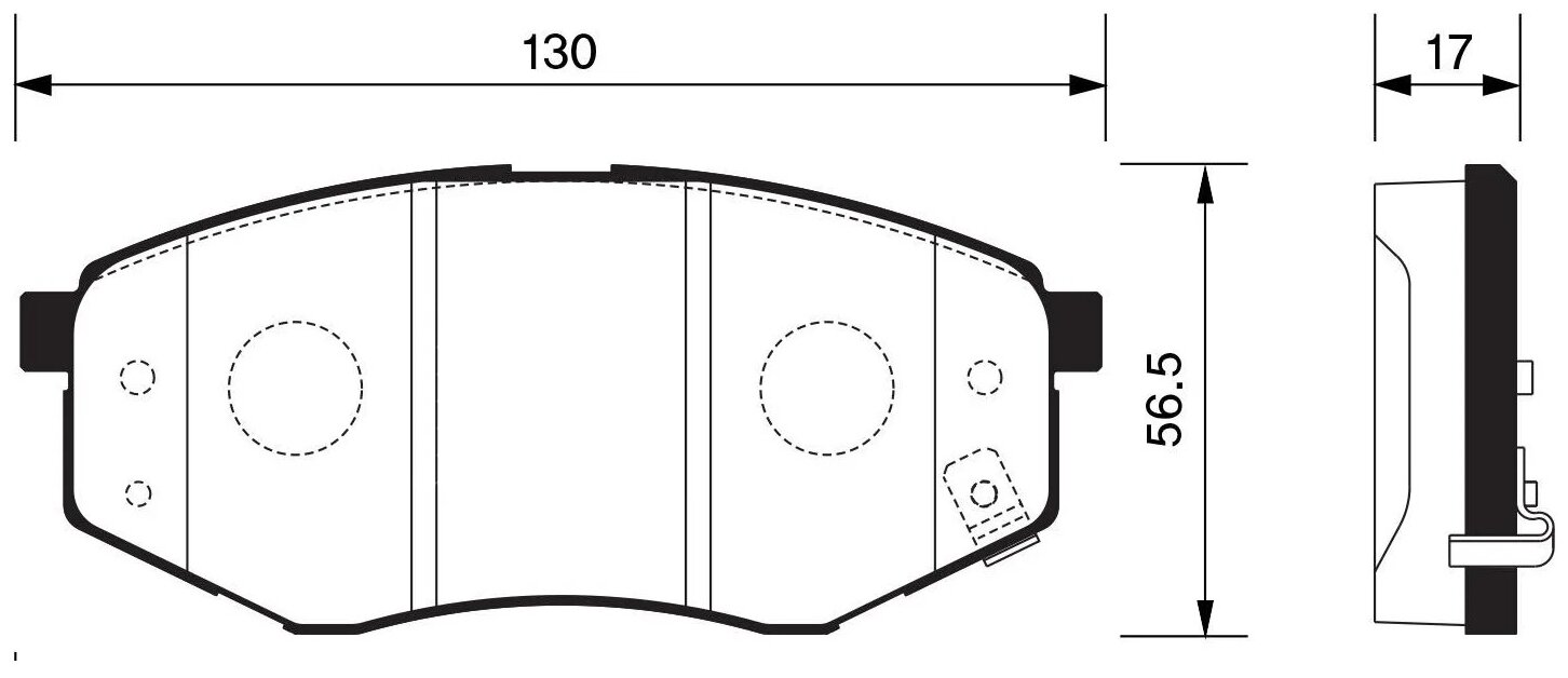 Дисковые тормозные колодки передние SANGSIN BRAKE SP1374 (4 шт.)