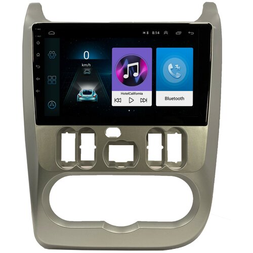 Штатная магнитола Zenith Renault Logan 2004-2009, Android 10, 1/16GB, для комплектации без кнопок на руле и джойстика