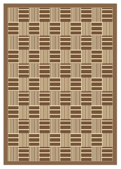 Ковер Люберецкие ковры Эко 7917-23, бежевый/коричневый, 1.5 х 0.8 м - фотография № 7