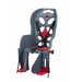 Детское велокресло HTP Desing FRAACH P, на багажник, темно-серое, до 22 кг, HTP 111 Fraach carrier gray/red