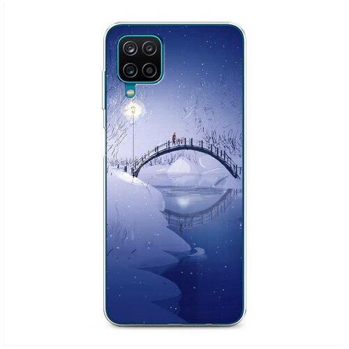 фото Силиконовый чехол "зимний мост" на samsung galaxy a12 / самсунг галакси а12 case place