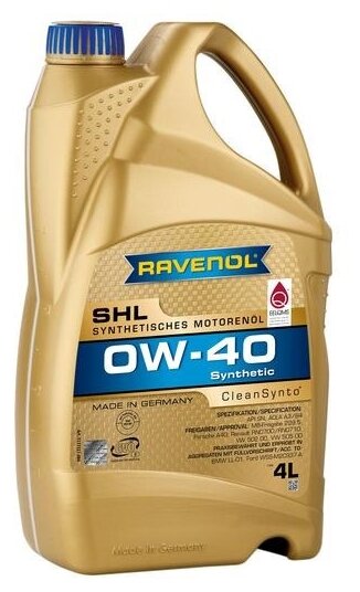 Синтетическое моторное масло RAVENOL SHL SAE 0W-40