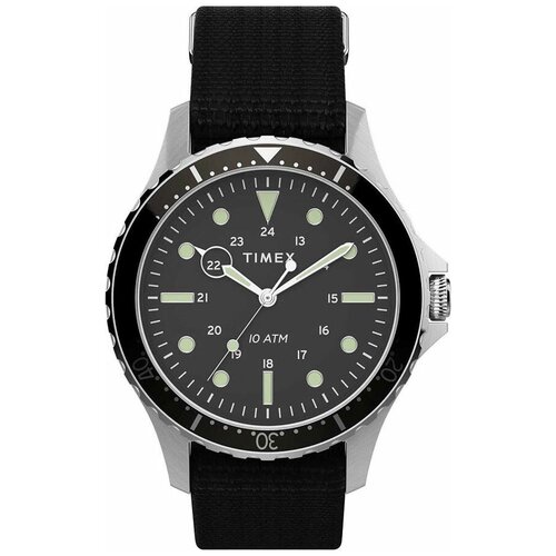 наручные часы timex наручные часы timex q diver 320010 серебряный Наручные часы TIMEX TW2T75600, серебряный, черный