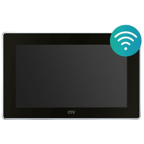 фото Видеодомофон ctv-m5701 black (черный) монитор формата ahd и записью в full hd, и удаленным доступом wi-fi 1