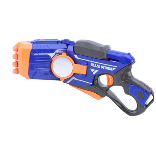 Бластер ZeCong Toys Blaze Storm ZC7086, 35 см, синий/оранжевый
