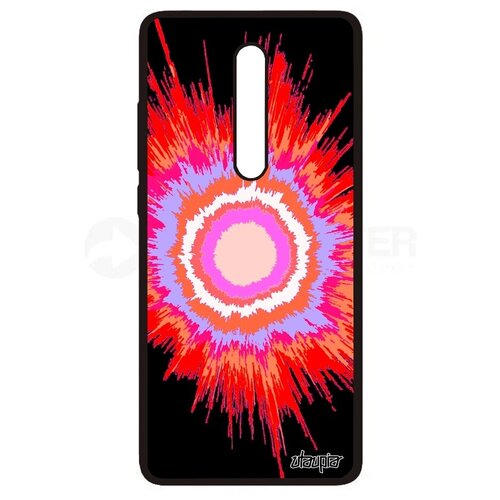 фото Ударопрочный чехол на смартфон // xiaomi redmi k20 // "большой взрыв" вселенная волны, utaupia, красный