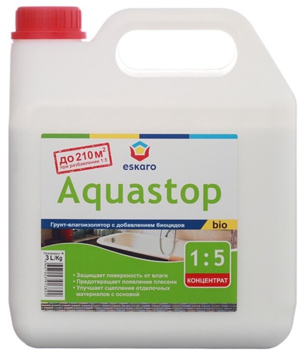 Грунтовка противогрибковая Eskaro Aquastop Bio