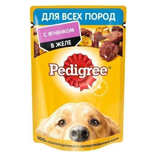 Pedigree Влажный корм для взрослых собак всех пород, с ягненком (50 штук)