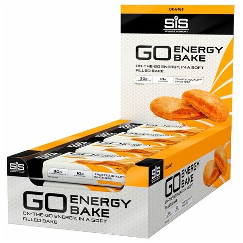 Энергетический батончик SCIENCE IN SPORT (SiS) GO Energy Bake 12 х 50 г, Апельсин